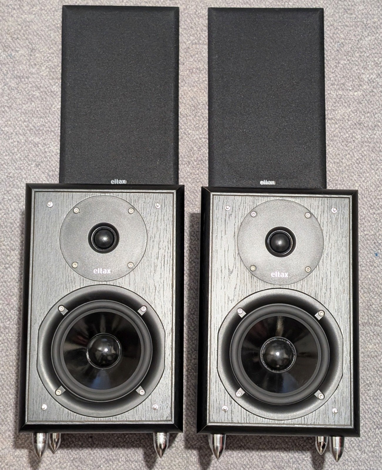 Eltax Monitor III Boekenplank Luidsprekers - Zwart, Gebruikt, Geschikt voor surround/home cinema, Boekenplank luidspreker, Ophalen