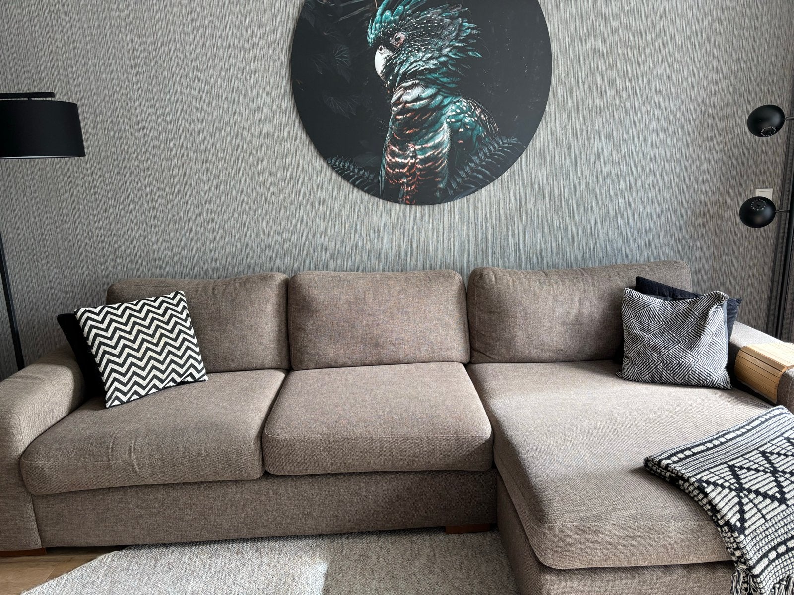 Comfortabele Hoekbank - Zo goed als nieuw, Ophalen, 250 tot 300 cm, Hoekbank, 75 tot 100 cm