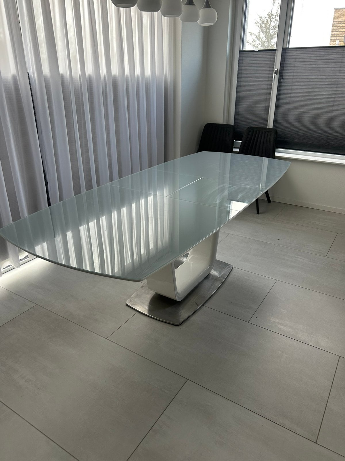 Modere eet tafel, Huis en Inrichting, 200 cm of meer, Modern, Ovaal, 50 tot 100 cm