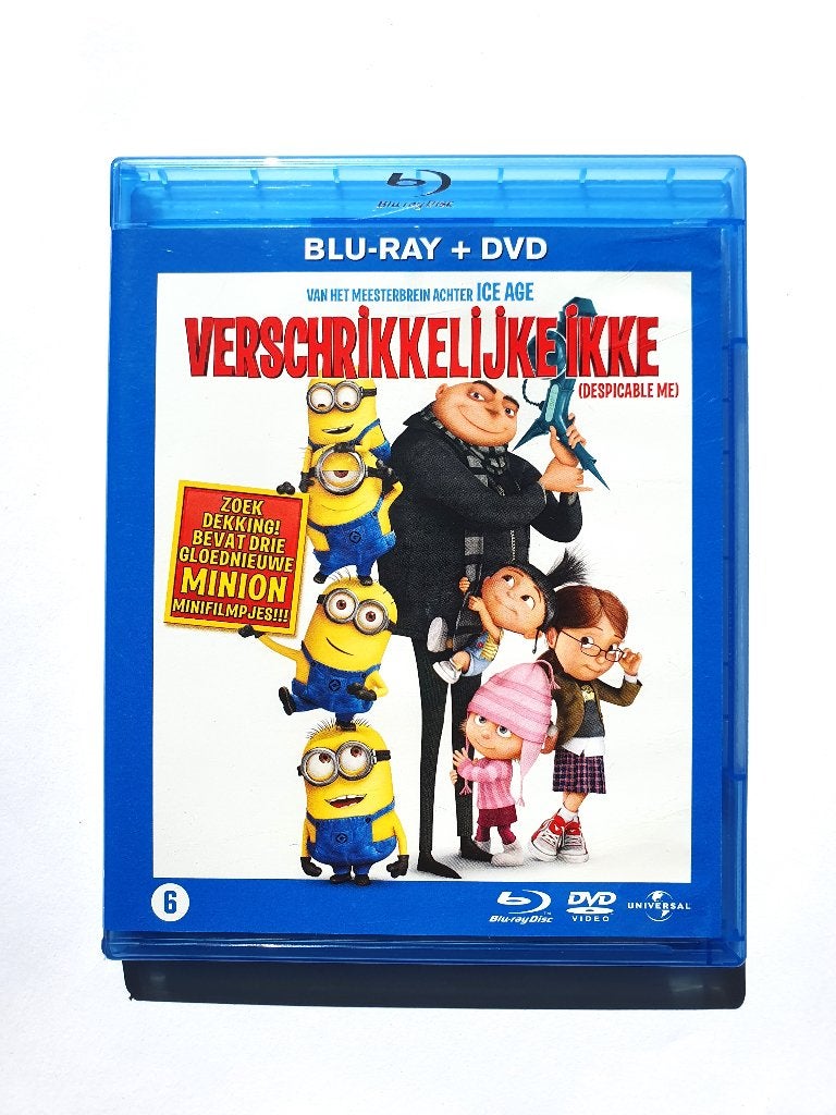 Verschrikkelijke Ikke (Blu-ray + DVD), Cd's en Dvd's, Blu-ray, Zo goed als nieuw, Tekenfilms en Animatie, Ophalen of Verzenden
