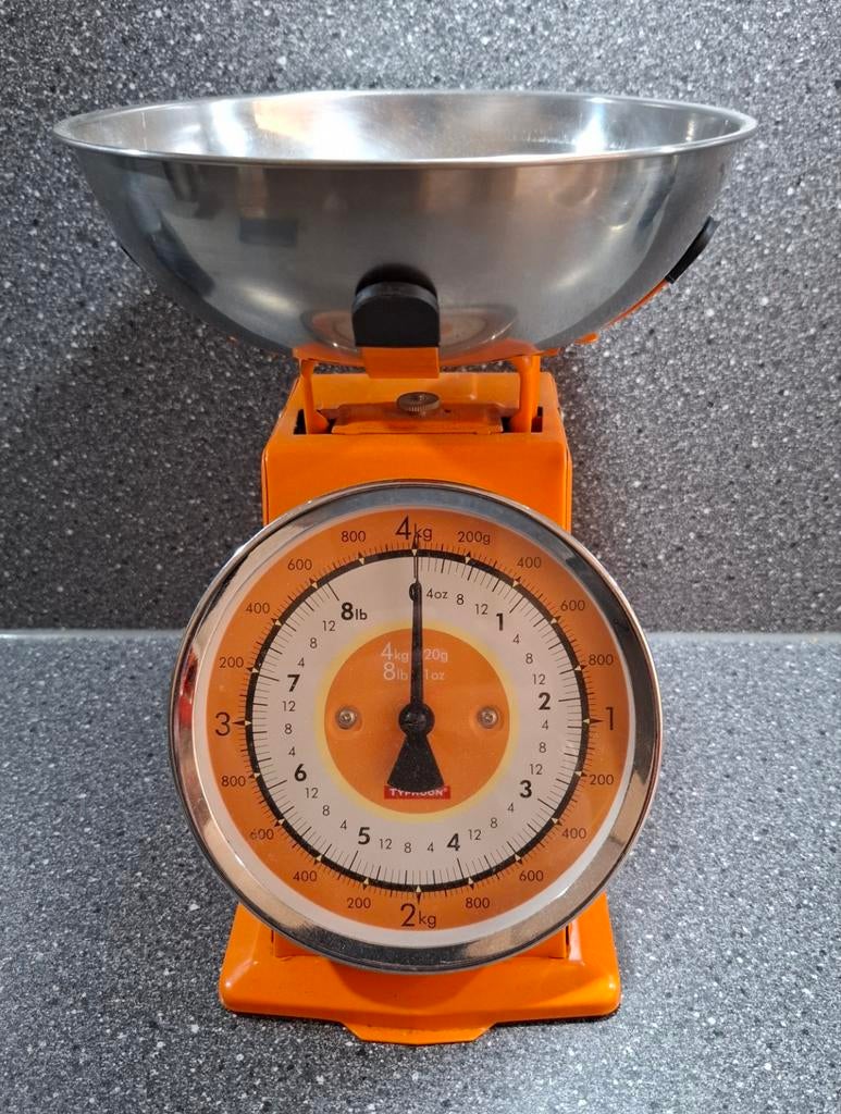 Retro keuken weegschaal, Witgoed en Apparatuur, Weegschalen, Minder dan 10 kg, Keukenweegschaal, 1 tot 500 gram, Ophalen of Verzenden