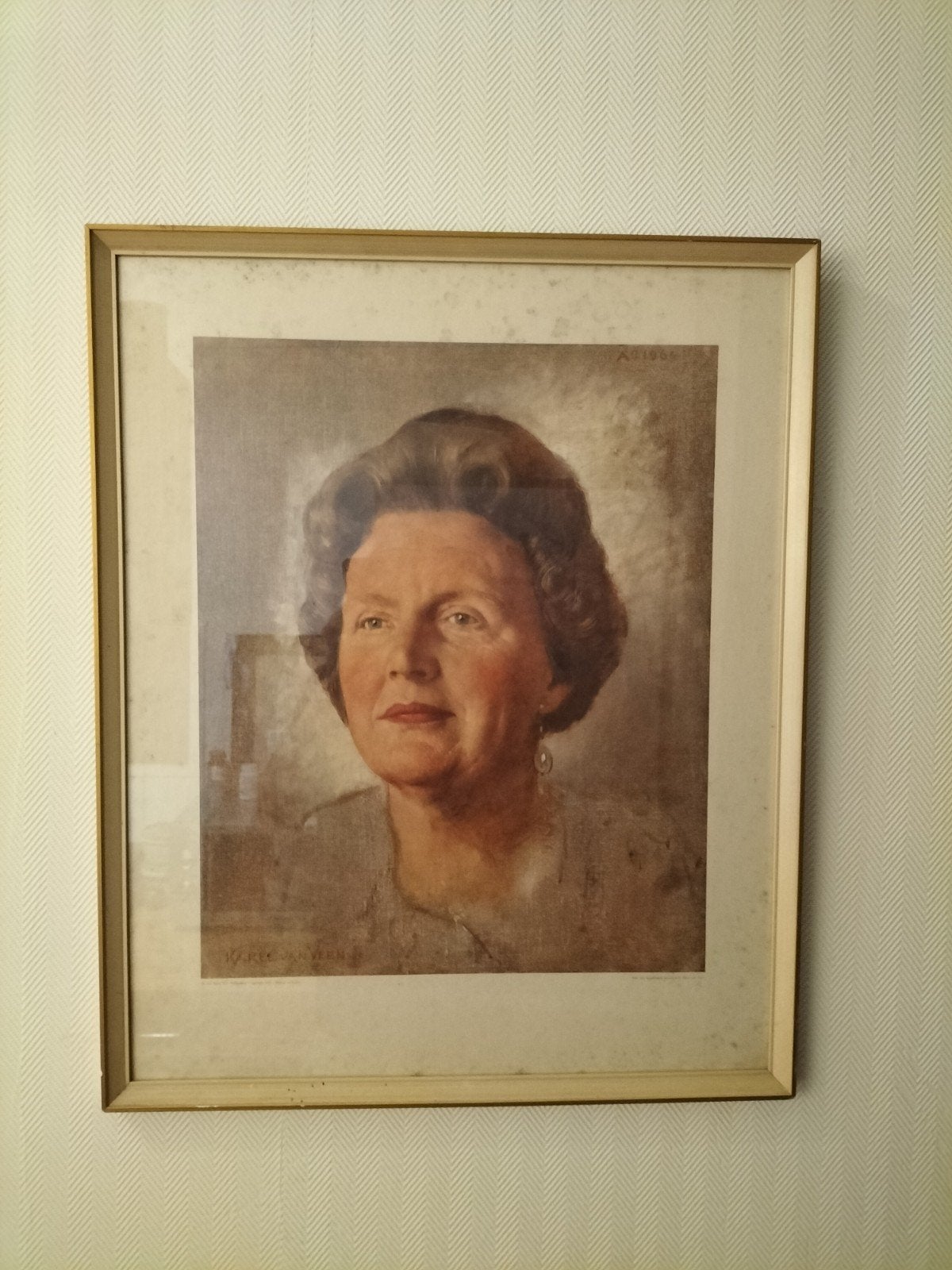 Portret Juliana door Karel van Veen - 1964, Ophalen