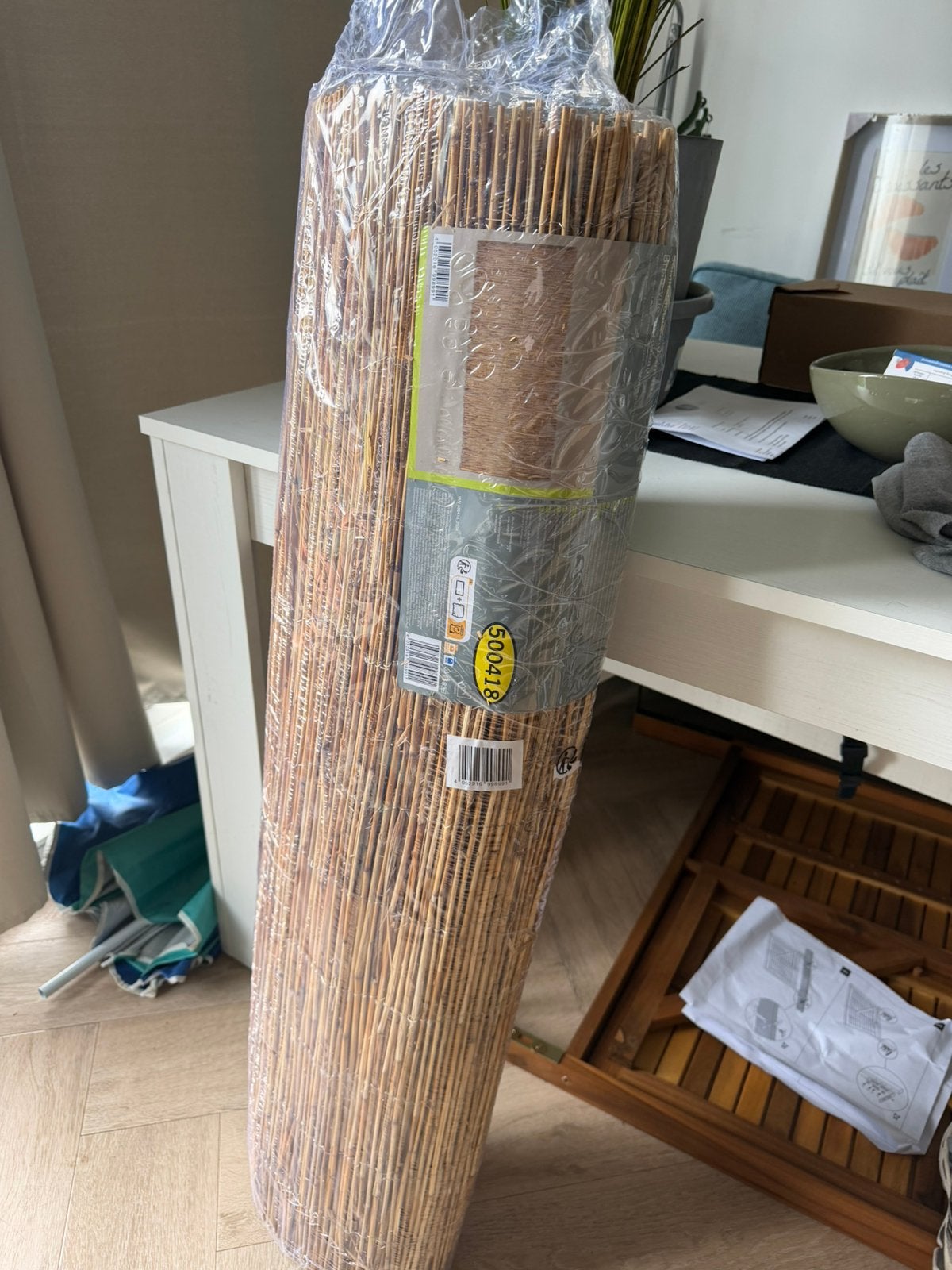 Bamboo voor balkon reling, Kunststof, Minder dan 3 meter, Nieuw, Ophalen of Verzenden