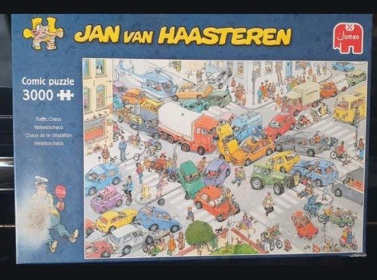 Een Jan van Haasteren puzzel met 3000 stukjes. Het is een co, Ophalen, Meer dan 1500 stukjes, Zo goed als nieuw, Legpuzzel
