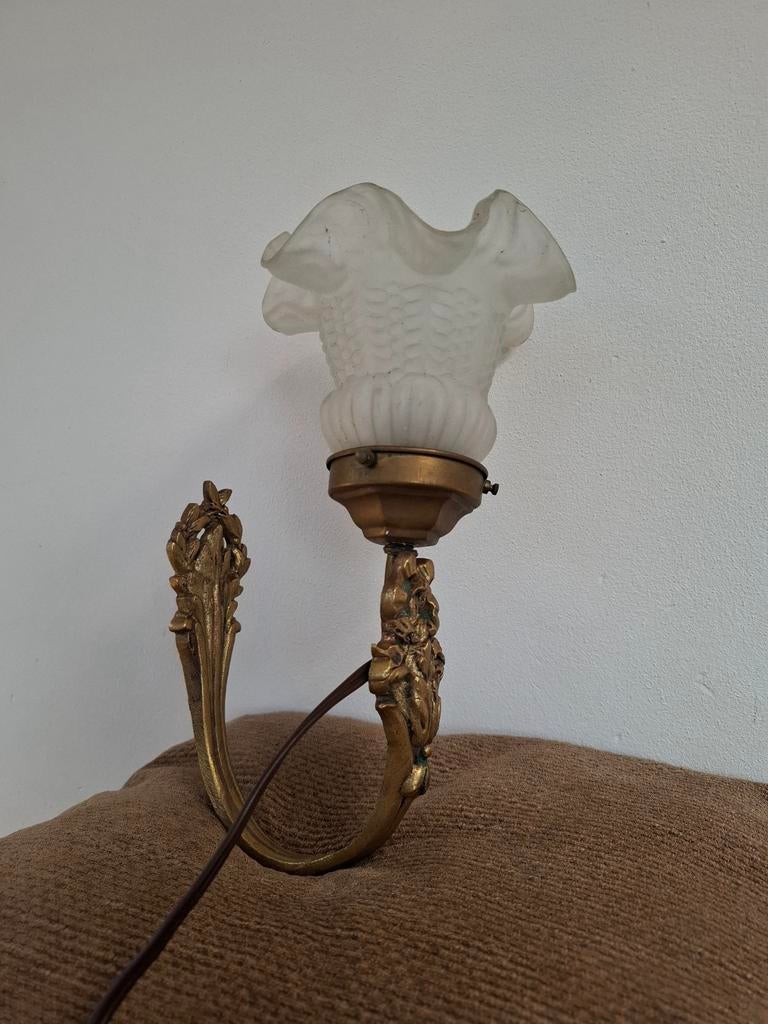 Vintage Franse wandlamp, Ophalen