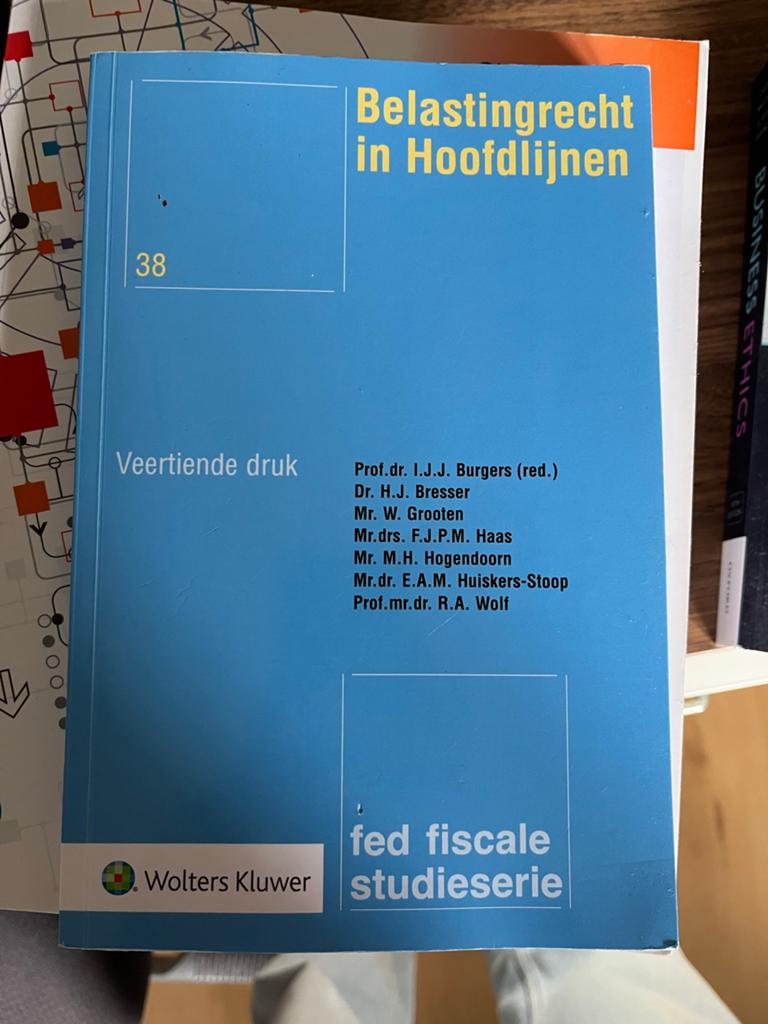 Belastingrecht in hoofdlijnen, Ophalen of Verzenden, Zo goed als nieuw, Sociale wetenschap