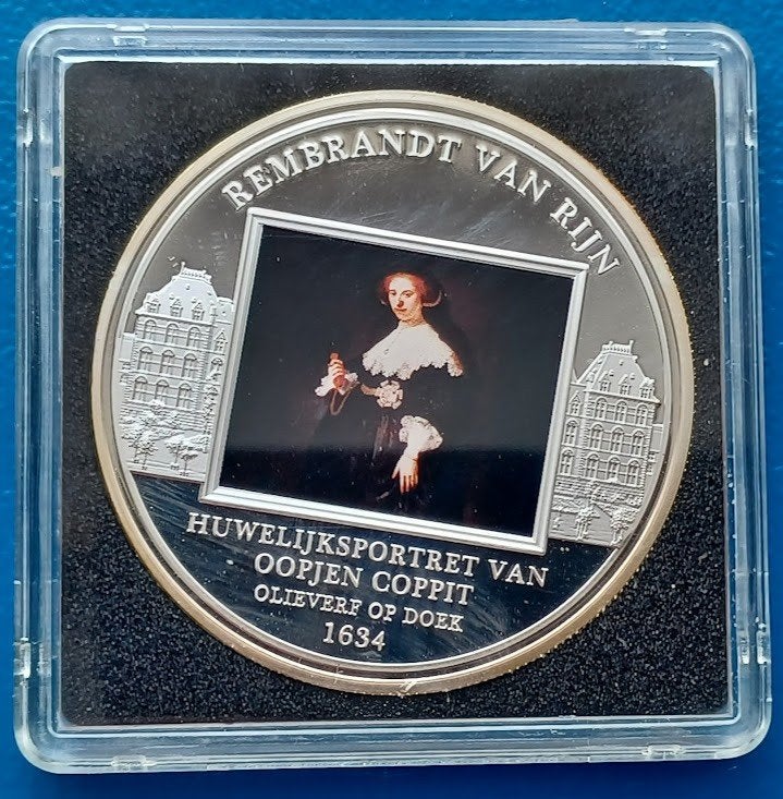 Penning Rembrandt van Rijn Huwelijksportret Oopjen Coppit BU, Verzenden, Overige materialen, Nederland