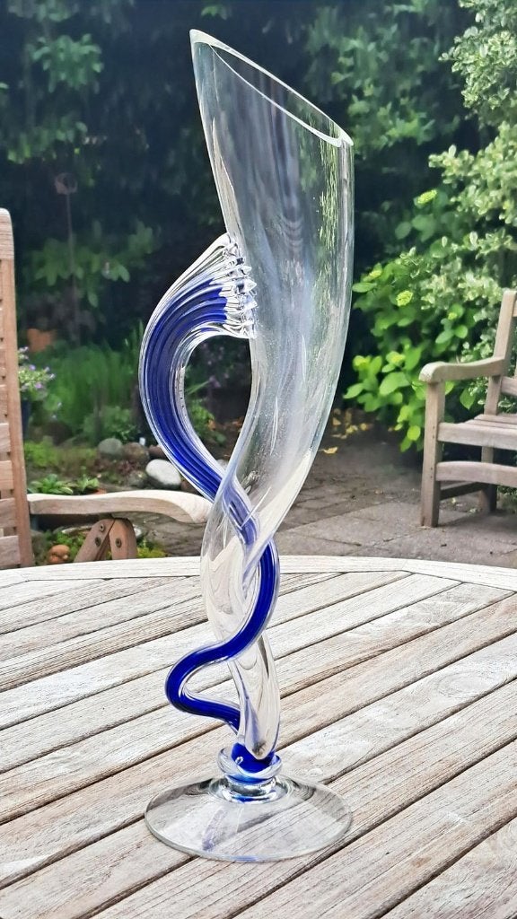 Glasobject/vaas van Jiří Pačinek - Ajeto, Glas, Vaas, Ophalen of Verzenden, 42 cm