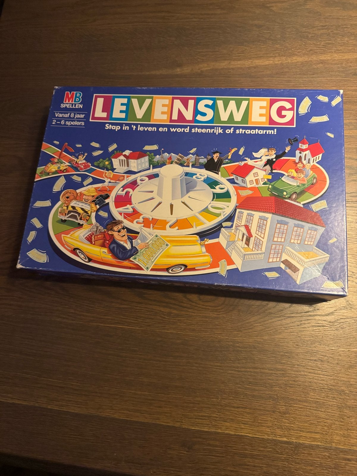 Levensweg bordspel - MB Spellen, Drie of vier spelers, Ophalen of Verzenden, Gebruikt