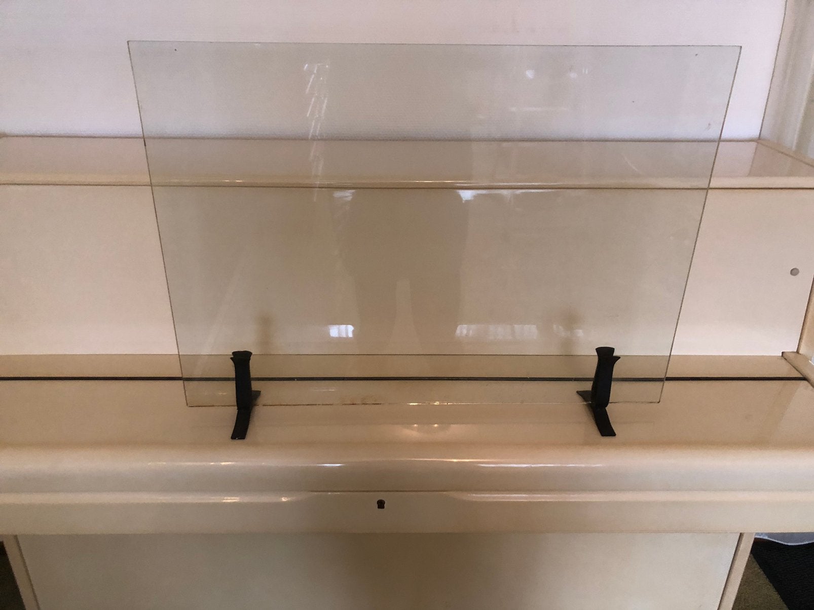 GOEDKOPER! openhaard scherm glas met ijzeren pootjes, Ophalen, Gebruikt, Overige typen