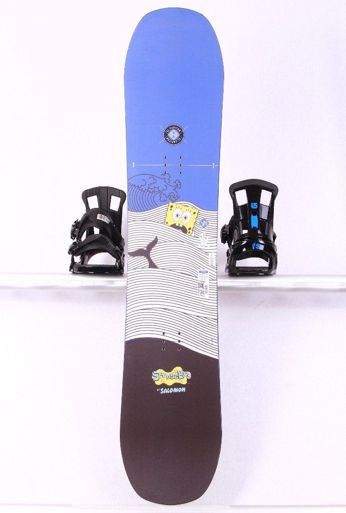 130 kinder snowboard SALOMON EL CAPITAN, SPONGE BOB, Verzenden, Gebruikt, Board