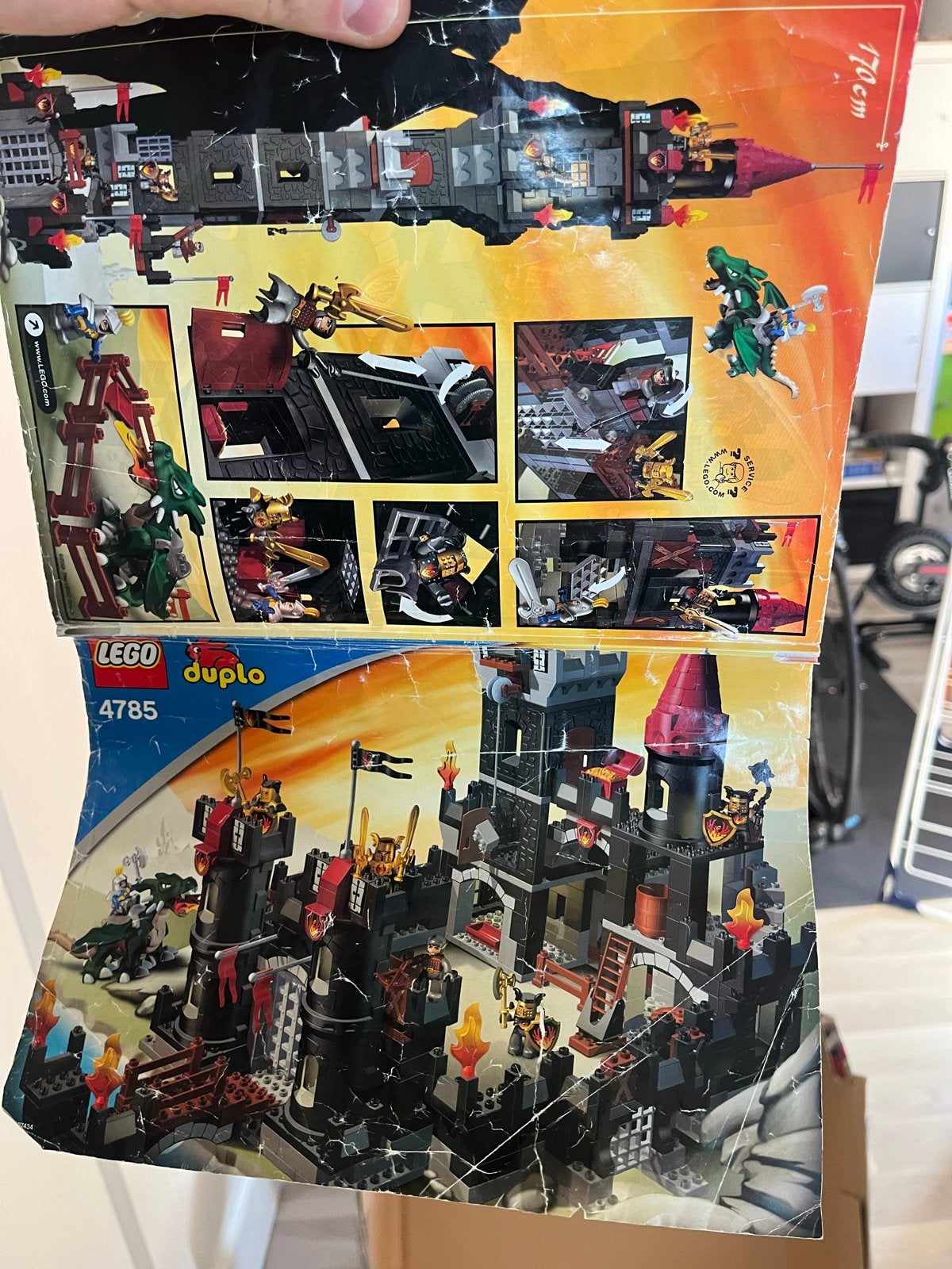 Lego Duplo Kasteel 4785 - Compleet met doos en instructies, Gebruikt, Overige thema's, Ophalen of Verzenden, Compleet