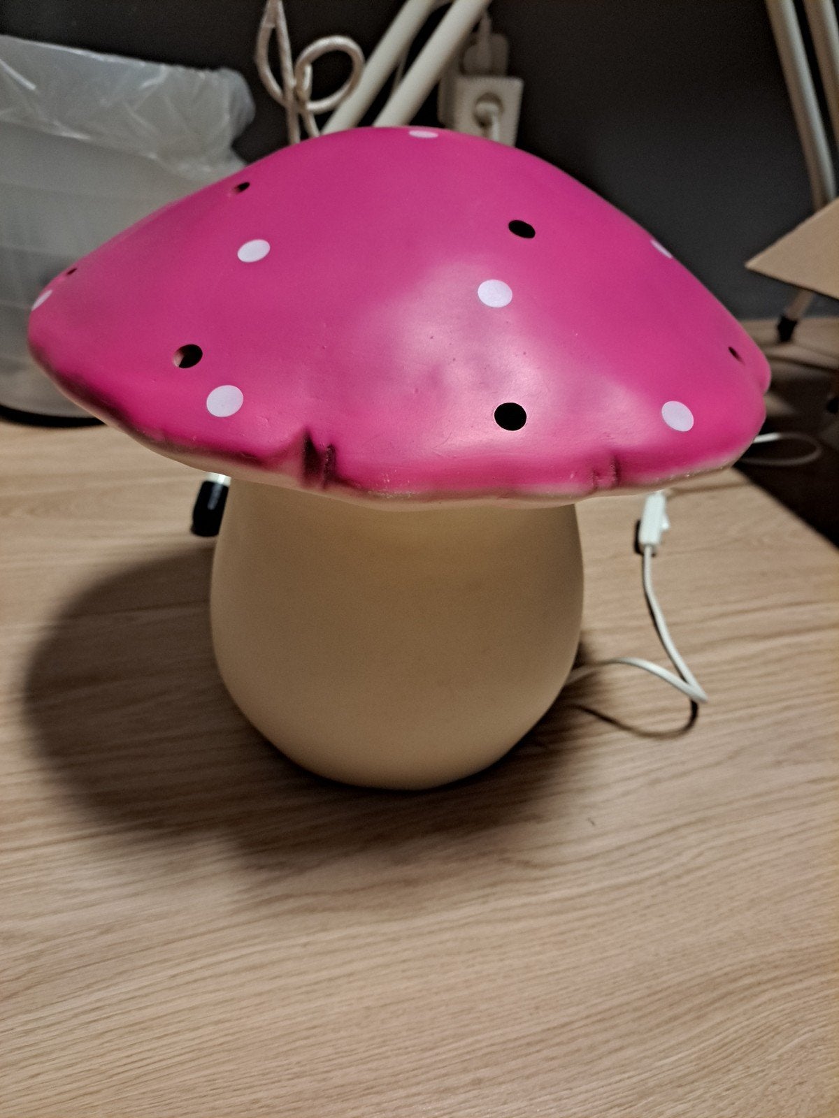 Heico paddestoel lamp roze, Ophalen, Gebruikt, Lamp, Heico