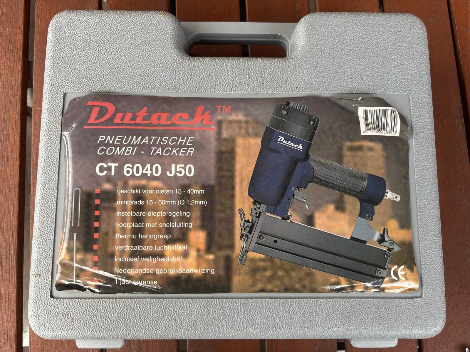 Dutack CT 6040 J50 Combi Tacker - Pneumatisch, Ophalen of Verzenden, Gebruikt