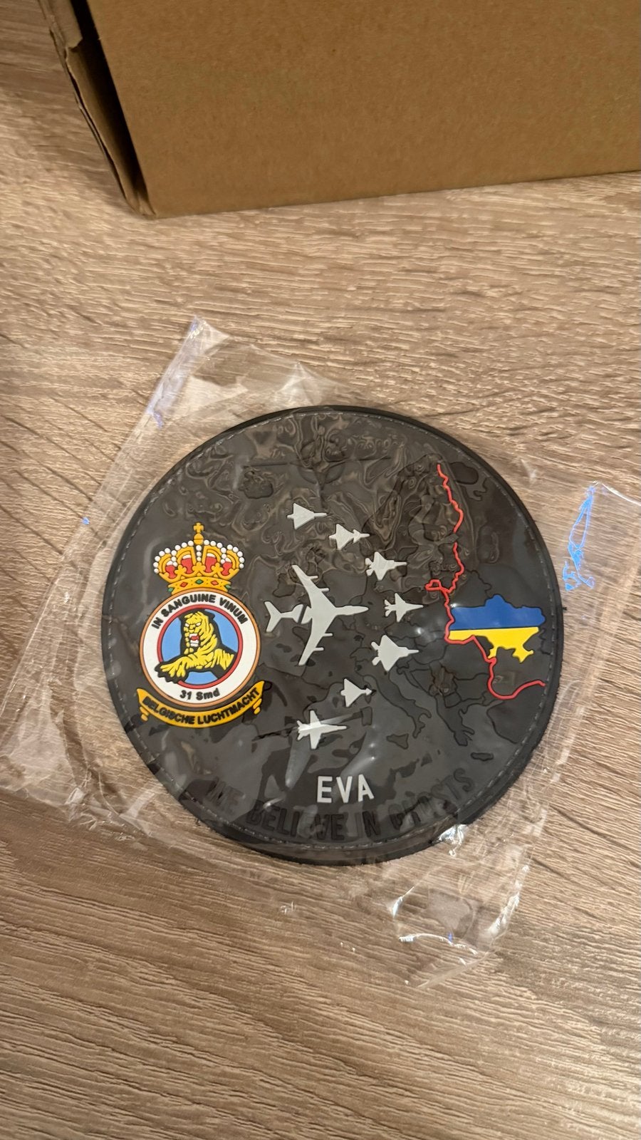 Belgian AirForce 31 Tiger Squadron We Belive In Ghosts Patch, Ophalen of Verzenden, Luchtmacht, Amerika, Embleem of Badge