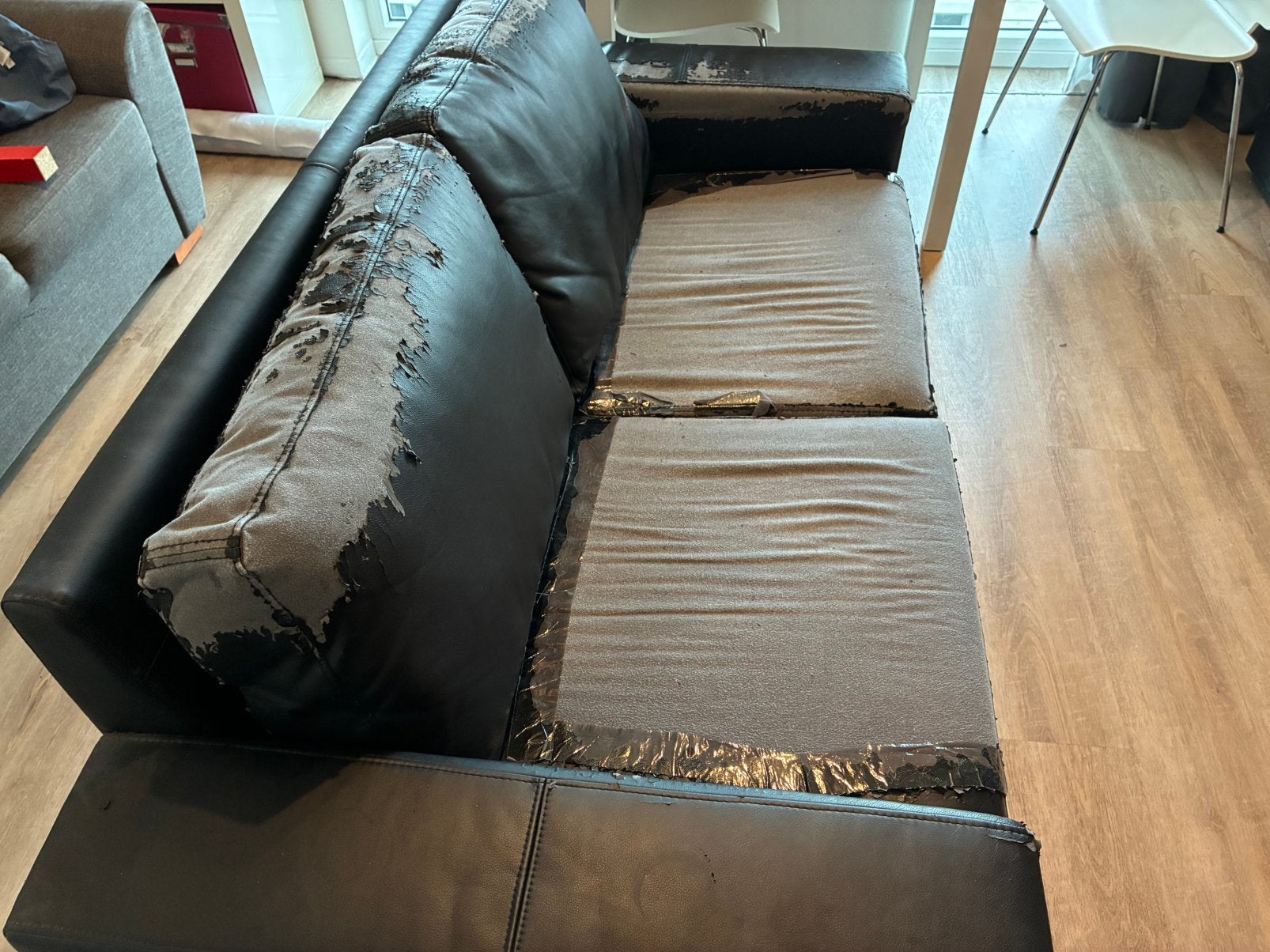 Ikea Bank Zwart, Ophalen, Gebruikt, 75 tot 100 cm, Tweepersoons