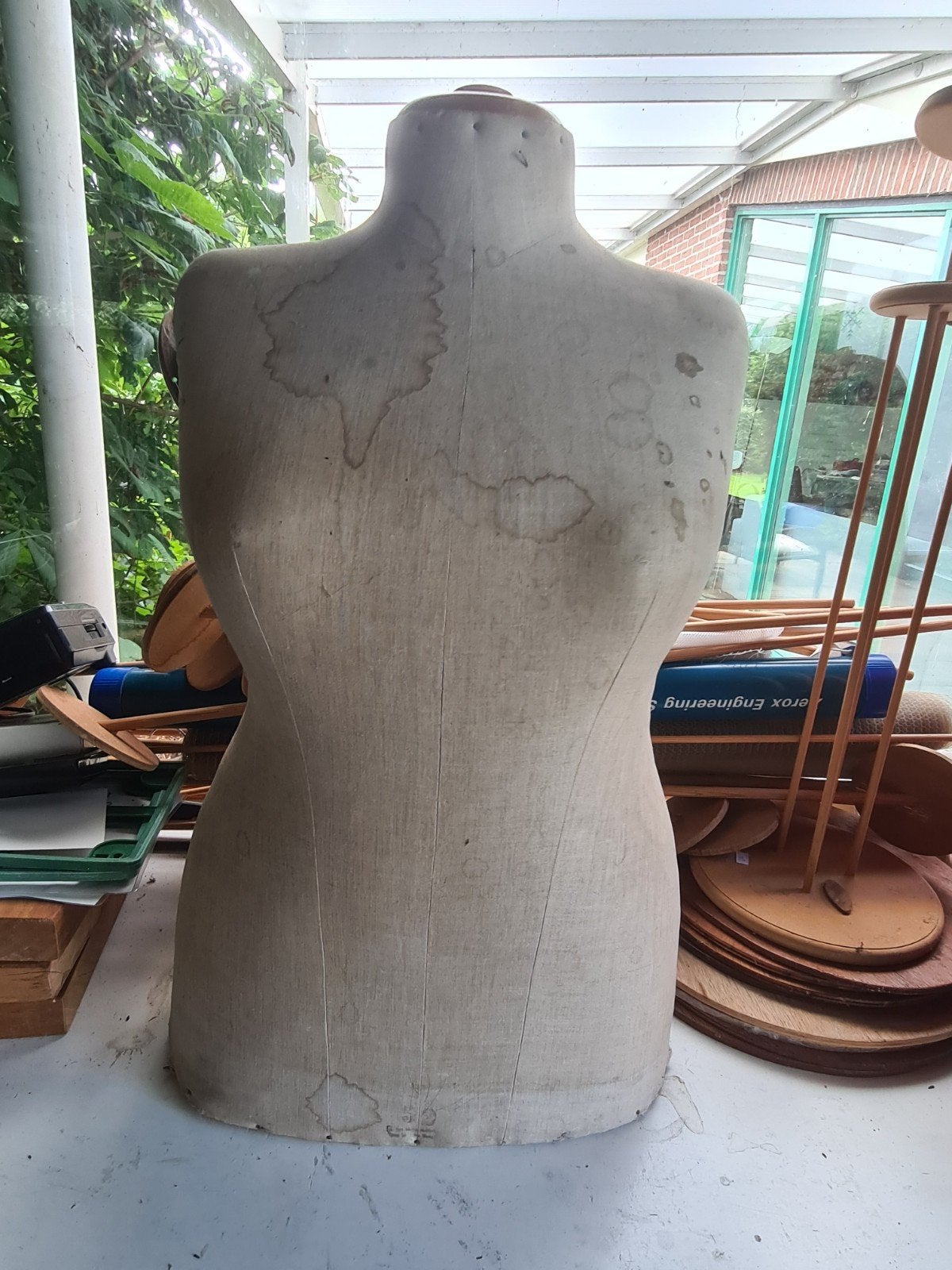 Vintage Buste Paspop - Decoratief en Functioneel, Antiek en Kunst, Antiek | Overige Antiek, Ophalen