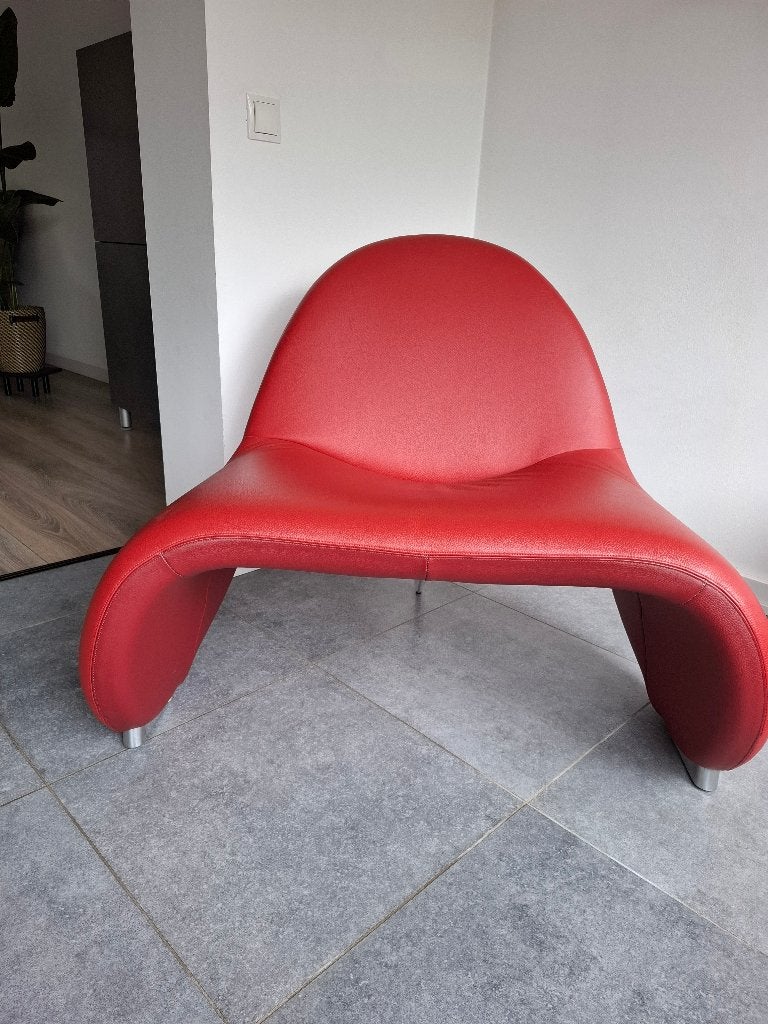 Leolux Fauteuil, Ophalen, Gebruikt, 75 tot 100 cm, 75 tot 100 cm