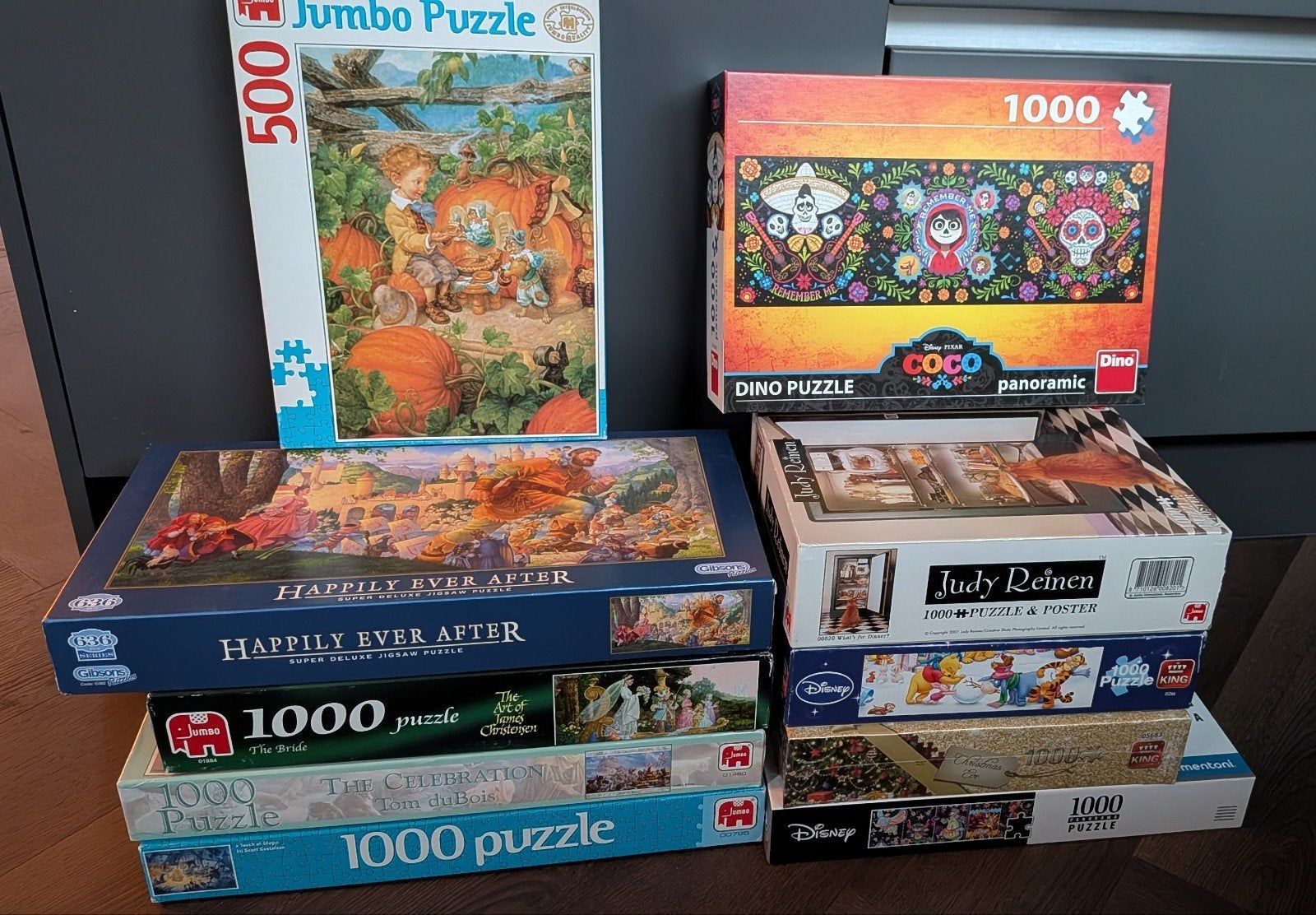 10 legpuzzels 500-1000 stukjes oa Disney, Hobby en Vrije tijd, Ophalen, 500 t/m 1500 stukjes, Gebruikt, Legpuzzel