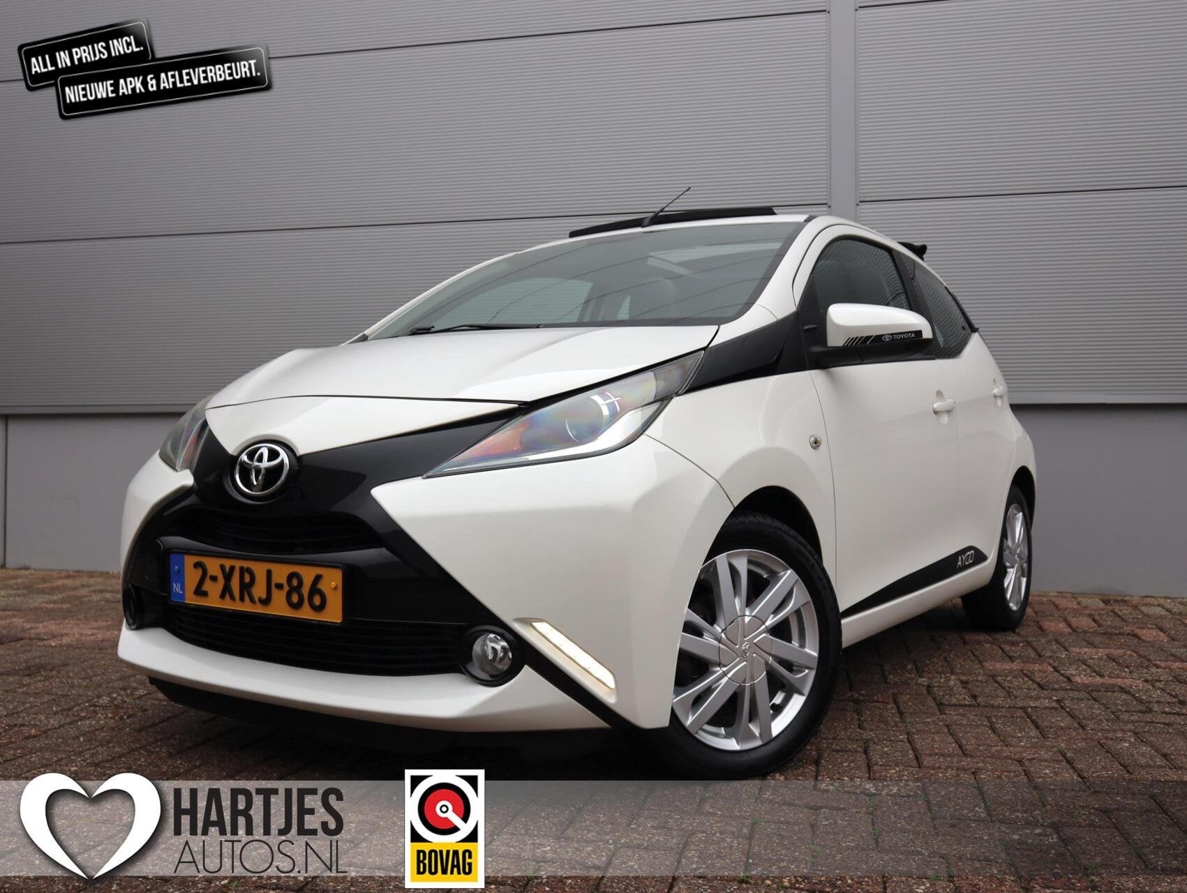 Toyota Aygo 1.0 VVT-i x-wave Automaat 5drs Vol-Opties Cabrio, Euro 5, Gebruikt, Huisgarantie, Met garantie (alle)