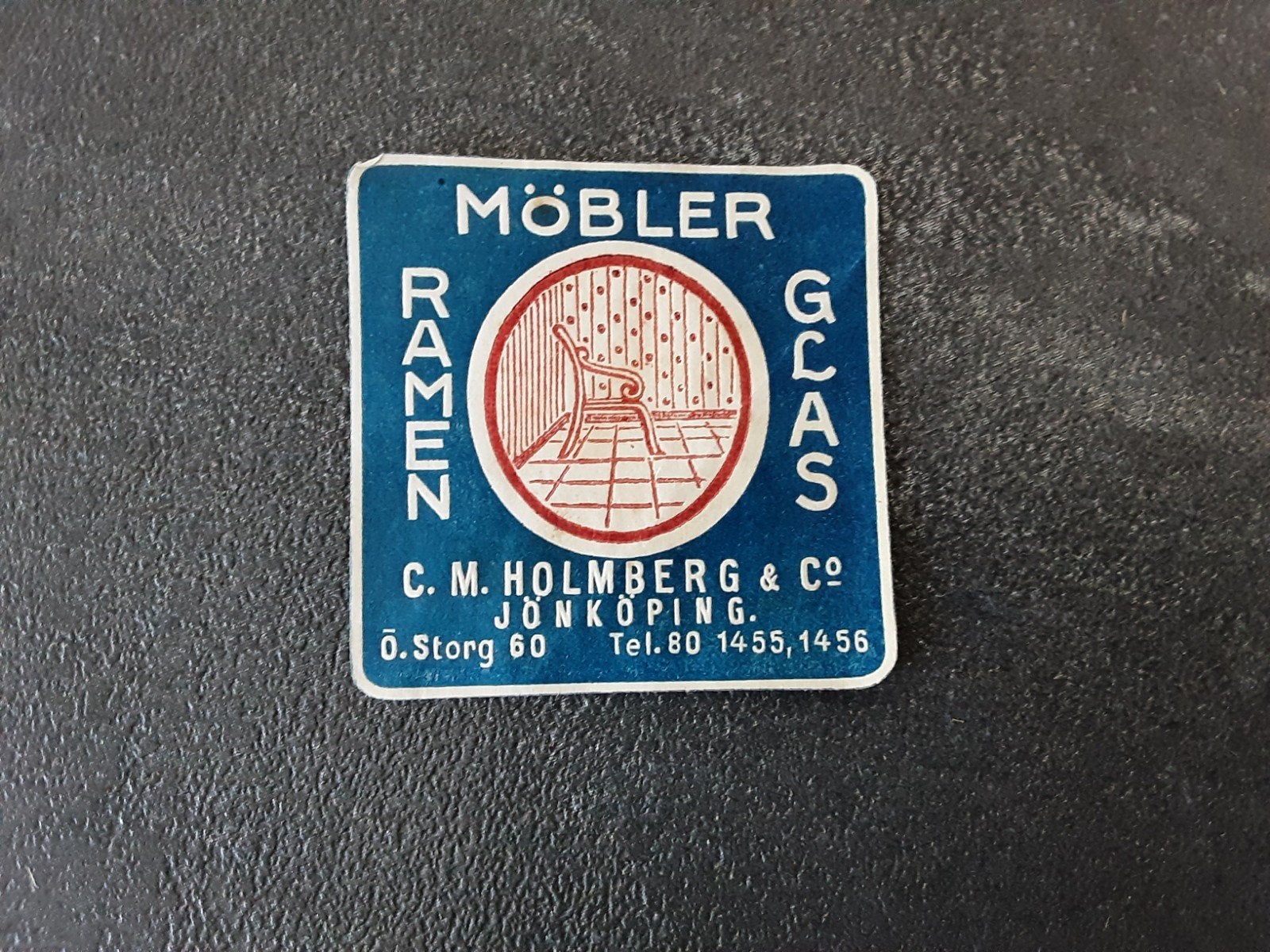 Sluitzegel Scandinavische meubels C. Holmberg, Verzamelen, Ophalen of Verzenden