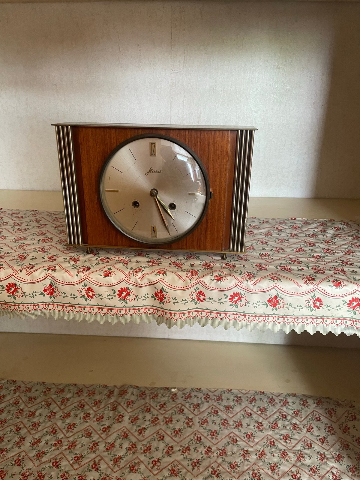Vintage pendule tafelklok, werkend, Ophalen