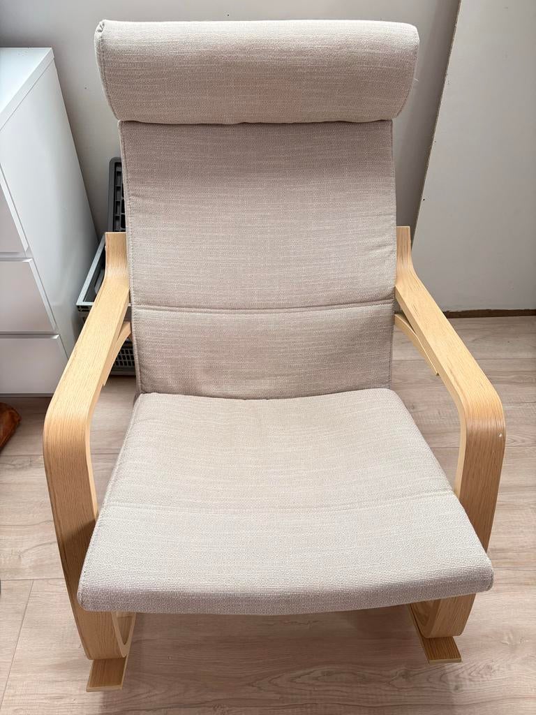 IKEA Poang schommelstoel - Ideaal voor babykamer, Huis en Inrichting, Stoelen, Ophalen, Overige kleuren, Zo goed als nieuw, Eén