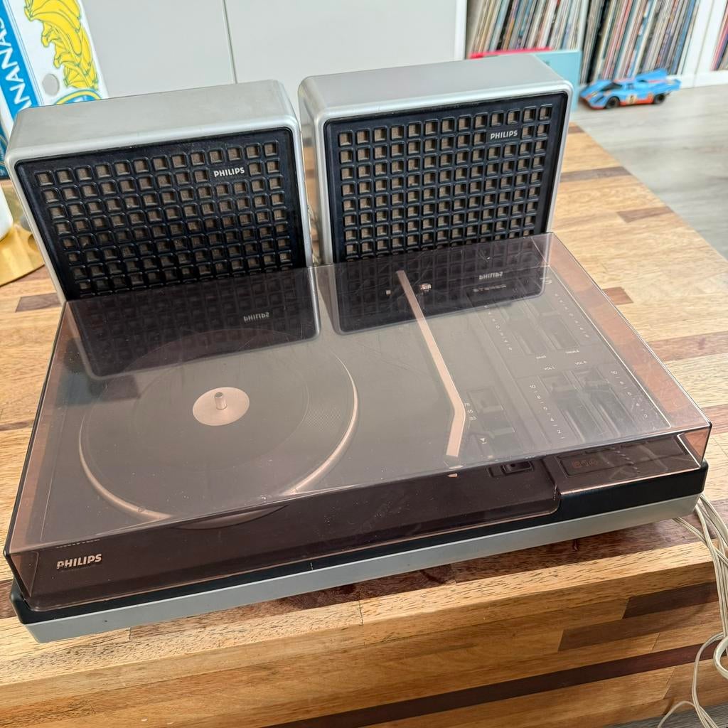 Philips 614 Audioset met Platenspeler + Luidsprekers, Ophalen of Verzenden, Niet werkend, Platenspeler, Philips