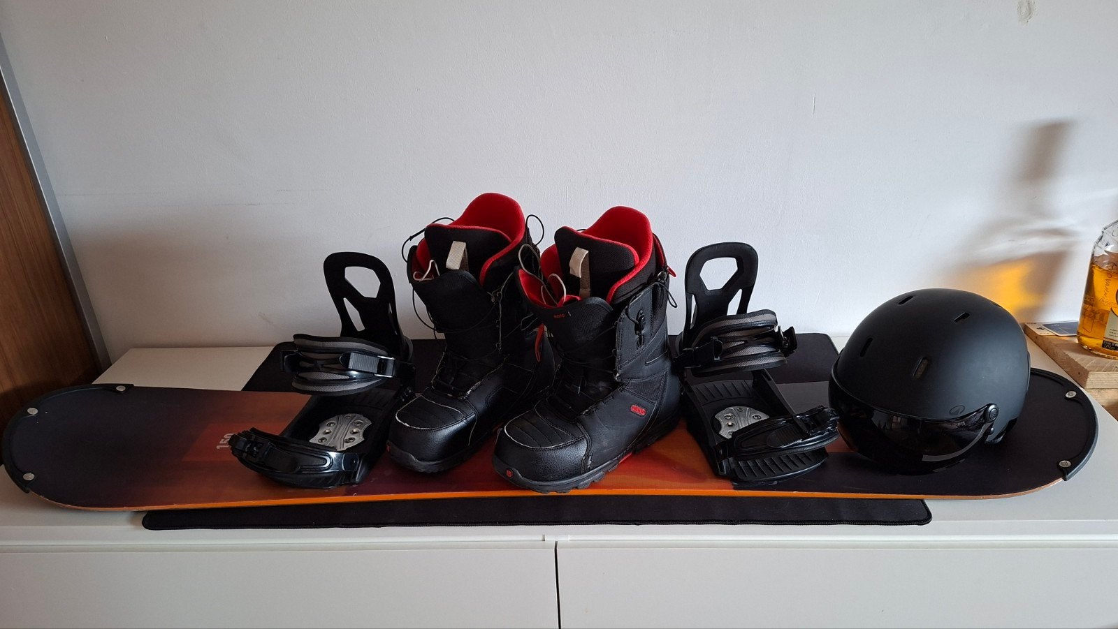 snowboard set, Ophalen of Verzenden, Gebruikt, Board