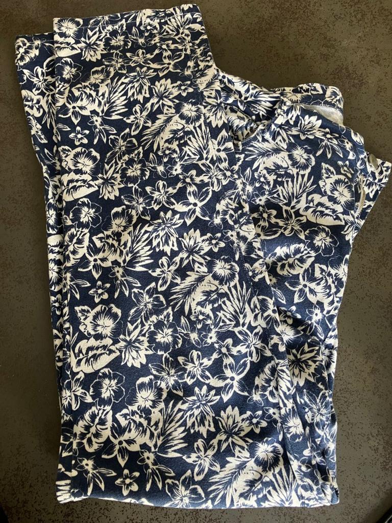 Fleurige broek van Yoek, Kleding | Dames, Blauw, Maat 46/48 (XL) of groter, Ophalen of Verzenden, Lang