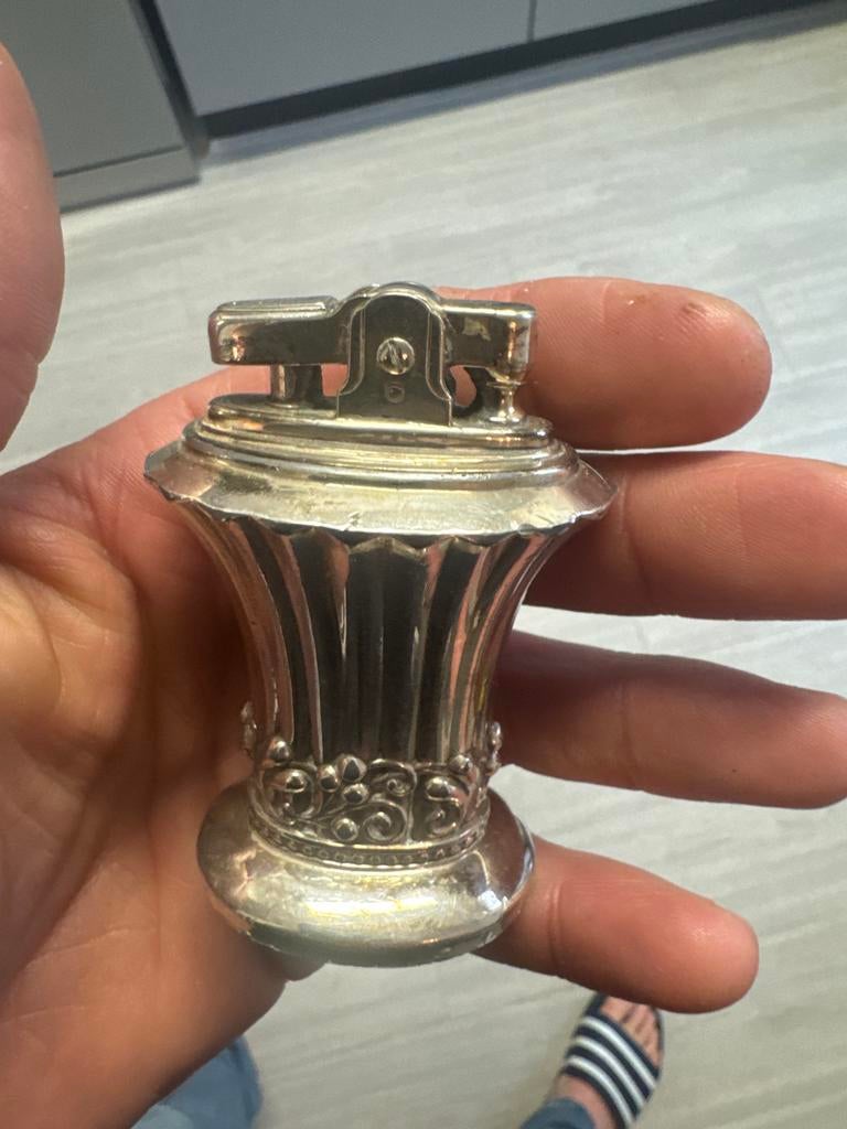 Vintage Ronson Newport aansteker - Made in England, Ophalen, Gebruikt, Aansteker