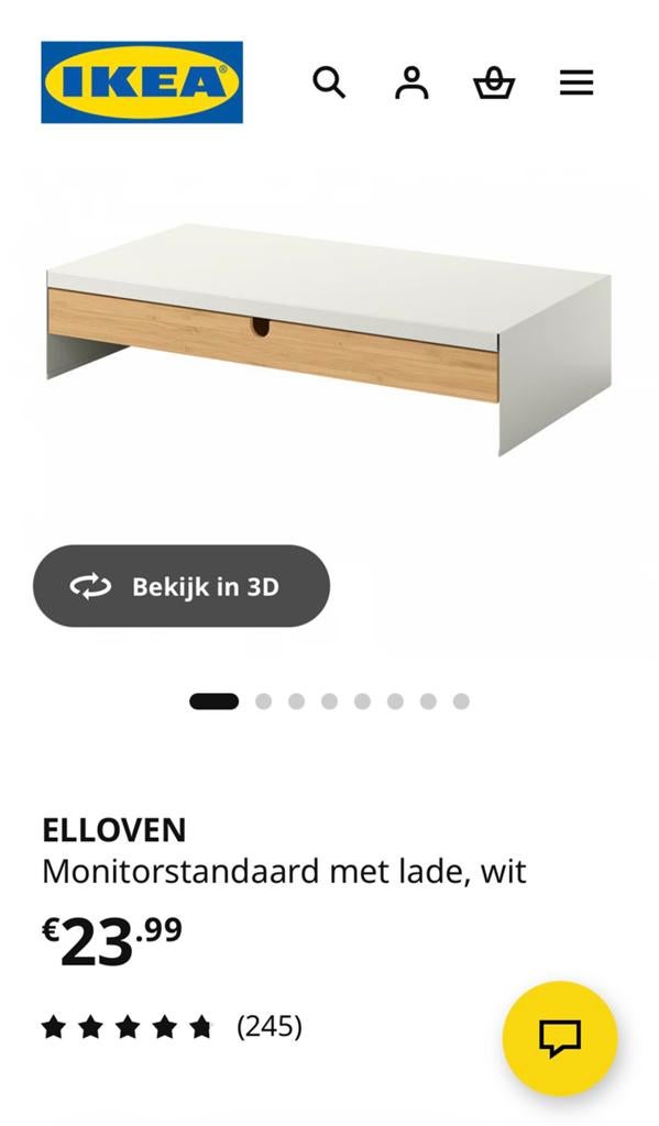 Ikea beeldscherm standaard, Ophalen, Zo goed als nieuw