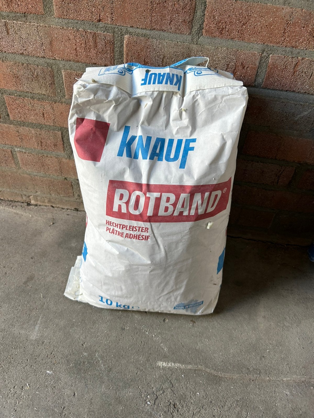 Rotband knauf - nog helemaal dicht, Overige materialen, Zo goed als nieuw, Minder dan 5 m², Ophalen