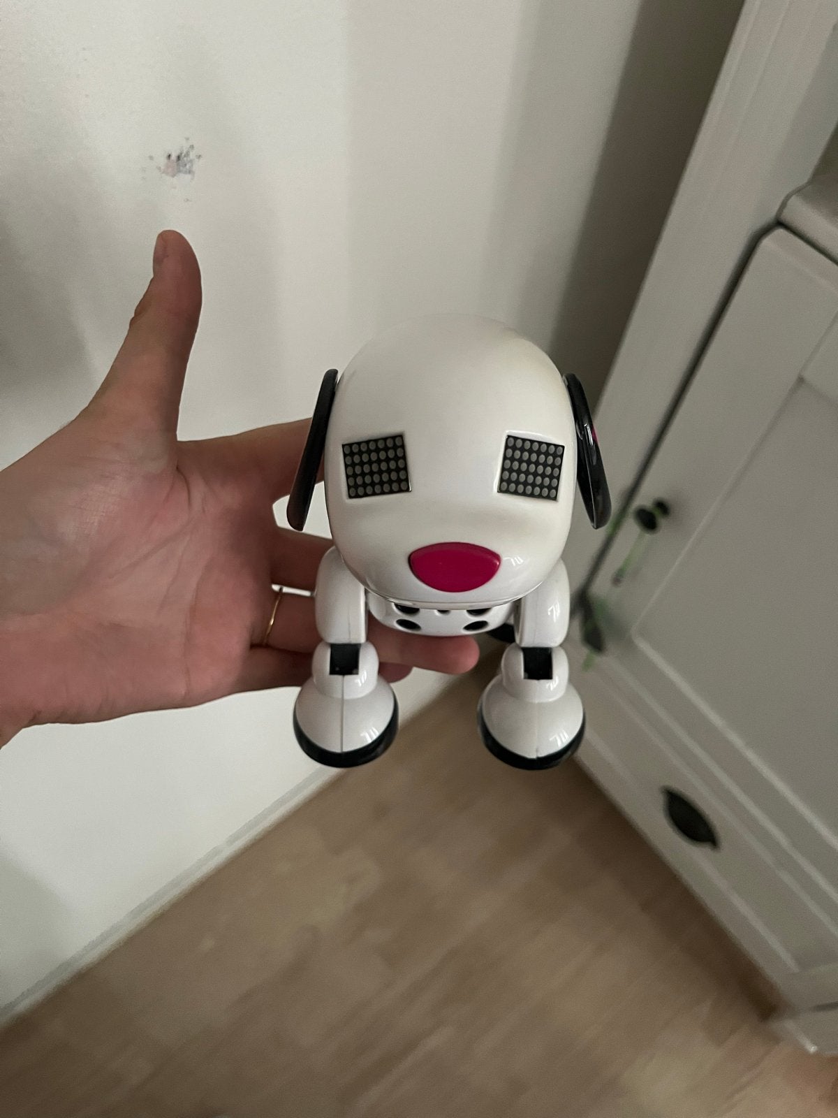 Interactieve Robot Hond Speelgoed - Wit met Roze, Kinderen en Baby's, Speelgoed | Overig, Ophalen, Zo goed als nieuw, Jongen of Meisje