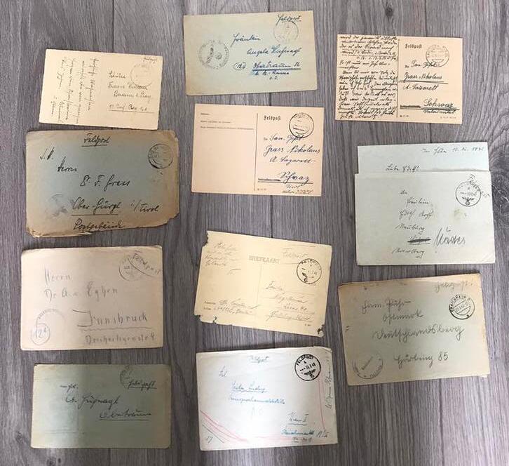 Lotje enveloppen Feldpost WO2 nazi Duitsland, Verzamelen, Militaria | Tweede Wereldoorlog, Ophalen of Verzenden, Landmacht, Duitsland