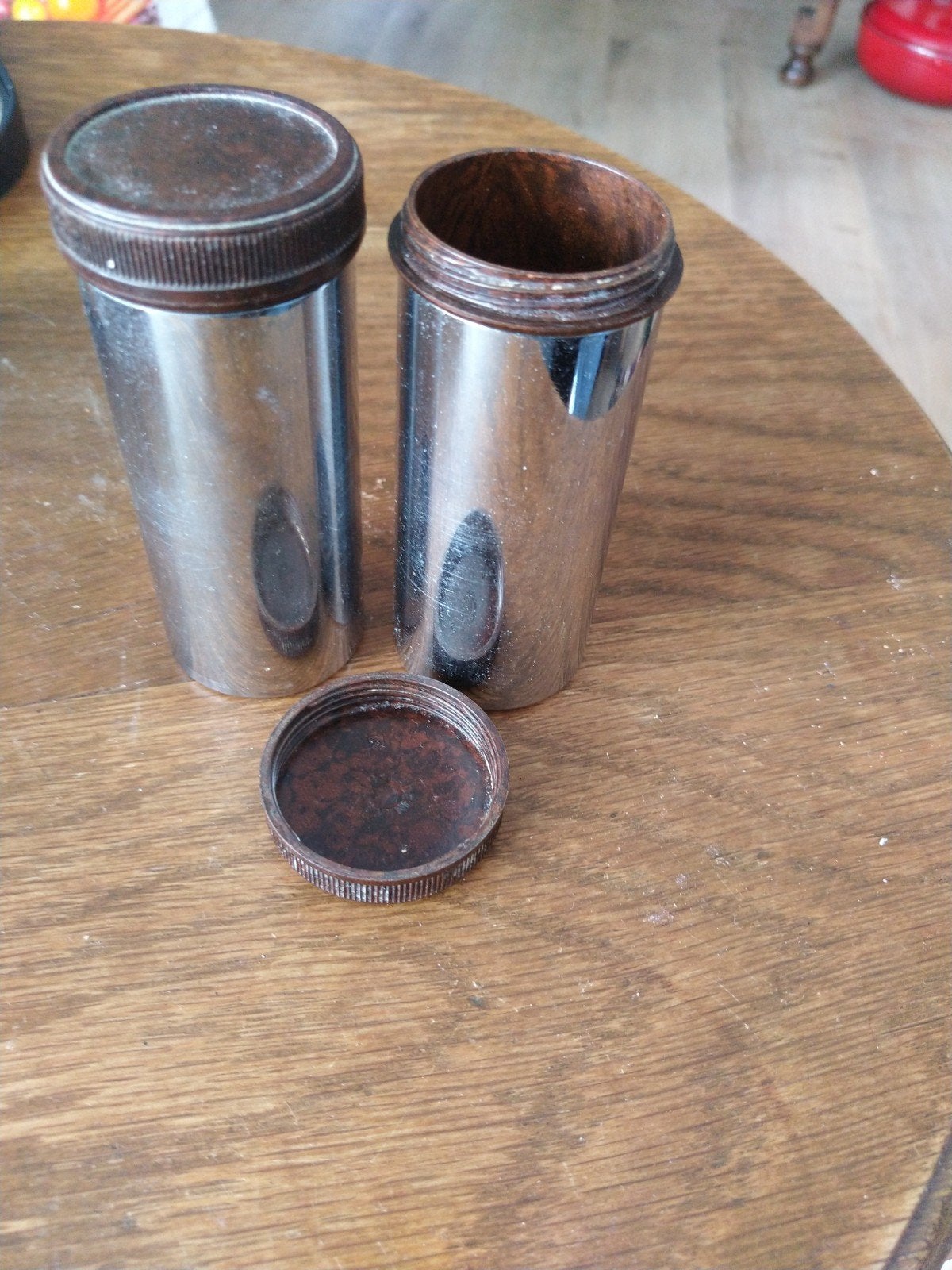 Vintage Bakeliet Scheerkwast Houders (2 stuks), Ophalen of Verzenden