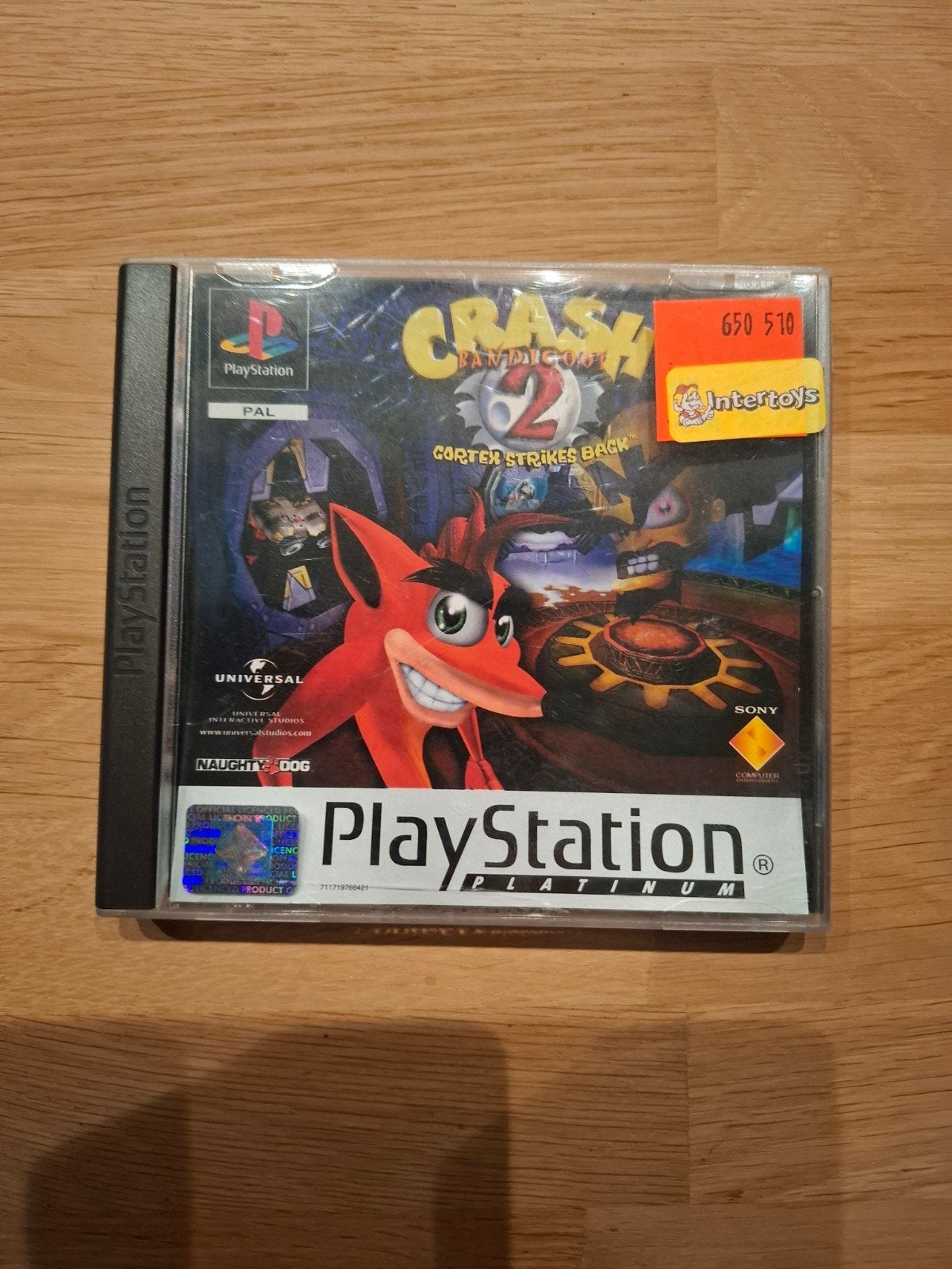 Crash Bandicoot 2: Cortex Strikes Back (PlayStation), 1 speler, Ophalen of Verzenden, Zo goed als nieuw, Vanaf 3 jaar