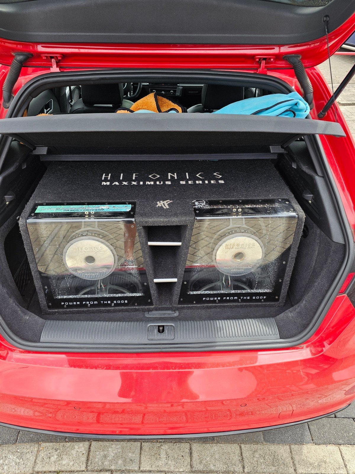 Hifonics Maxximus MXZ12 Dual 2000W RMS inc HXA4K, Ophalen, Zo goed als nieuw