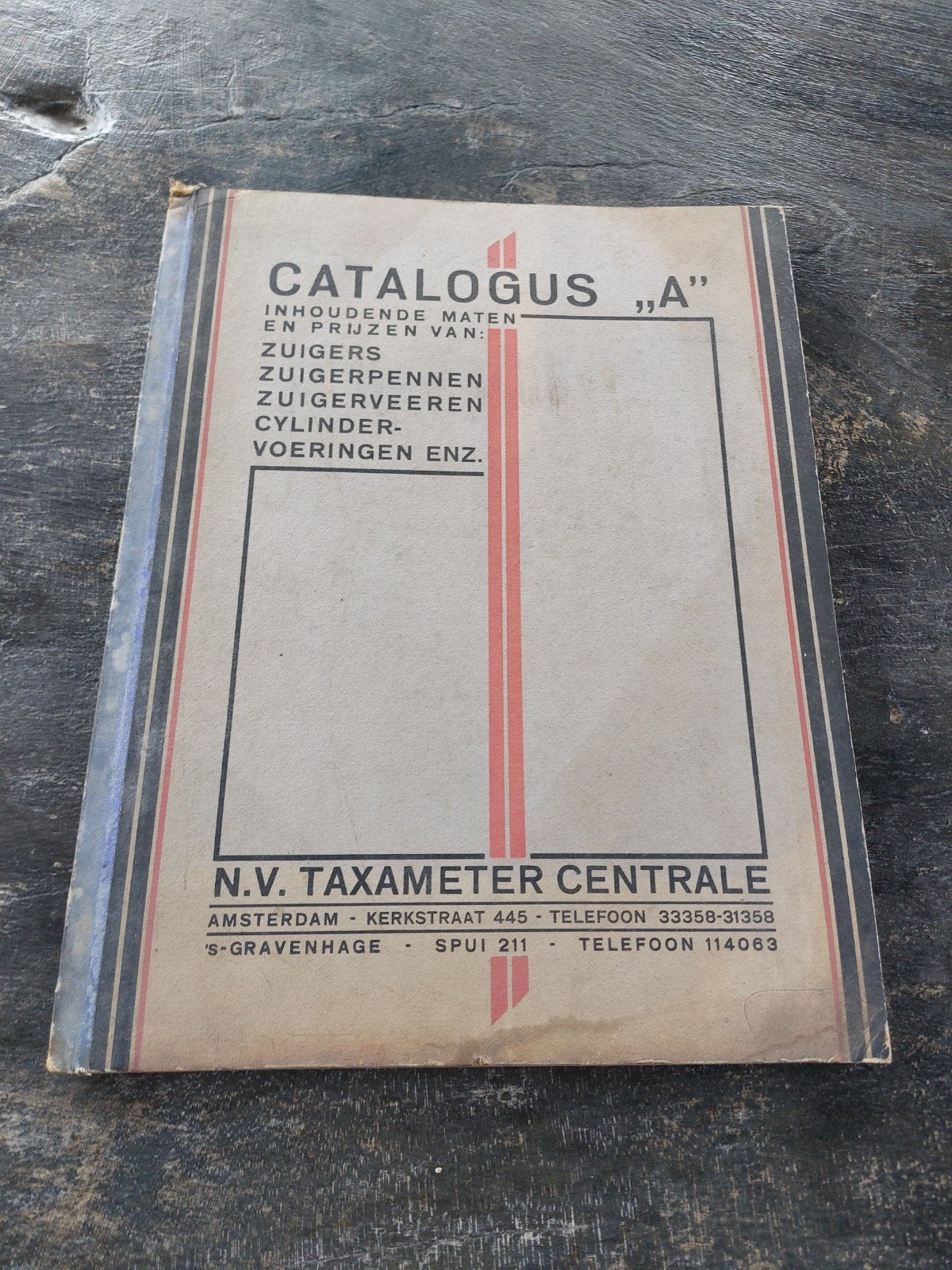 Zeldzame Taxameter Centrale Catalogus Auto Onderdelen 19, Ophalen of Verzenden, Gebruikt
