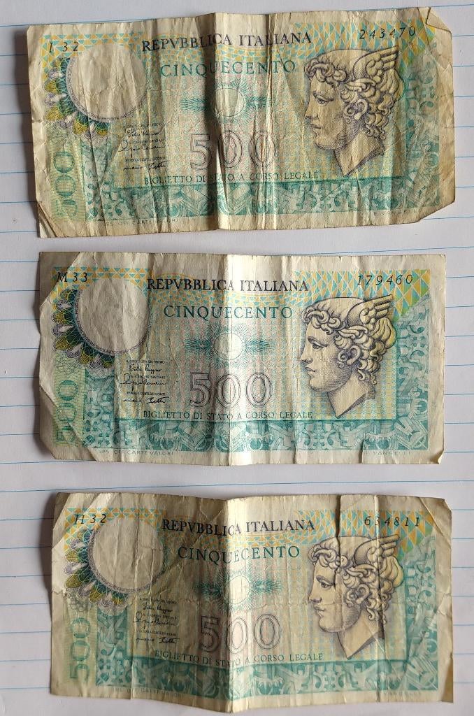 Italie losse biljetten, volgnr 105, Postzegels en Munten, Bankbiljetten | Europa | Niet-Eurobiljetten, Ophalen of Verzenden, Italië