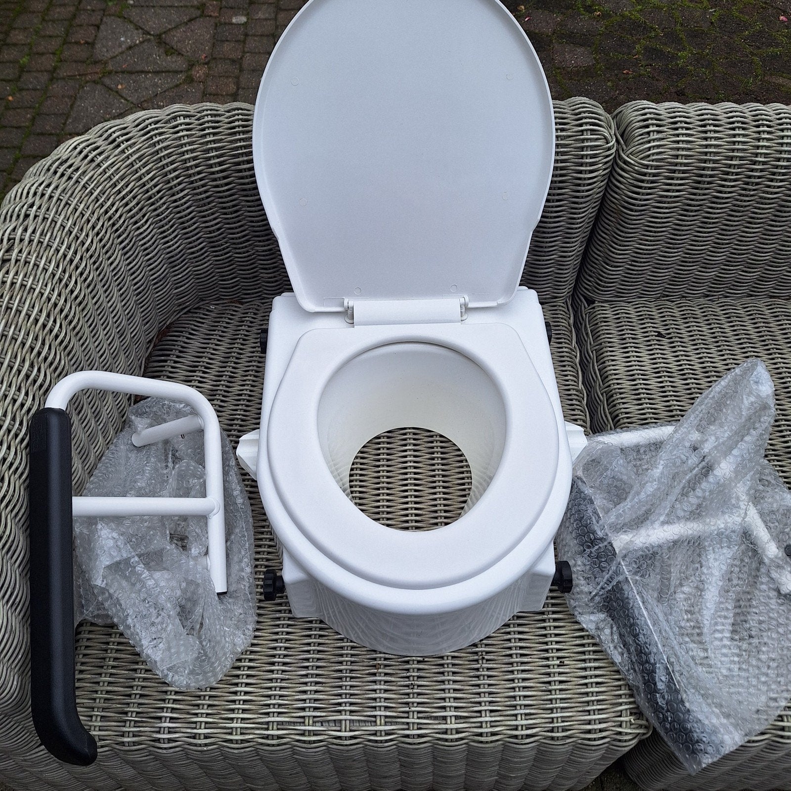Toiletverhoger met evt steunen, Diversen, Ophalen of Verzenden, Gebruikt