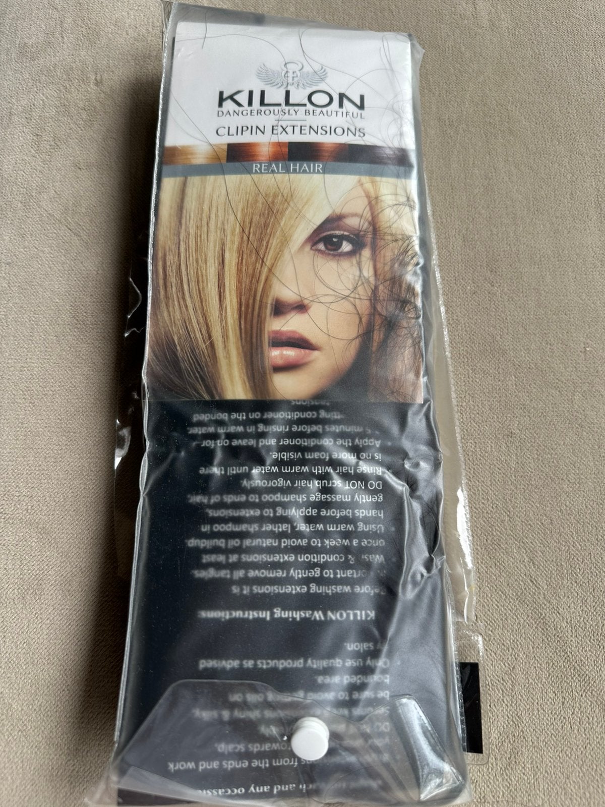 Killon clipin extensions, Ophalen of Verzenden, Zo goed als nieuw, Pruik of Haarverlenging