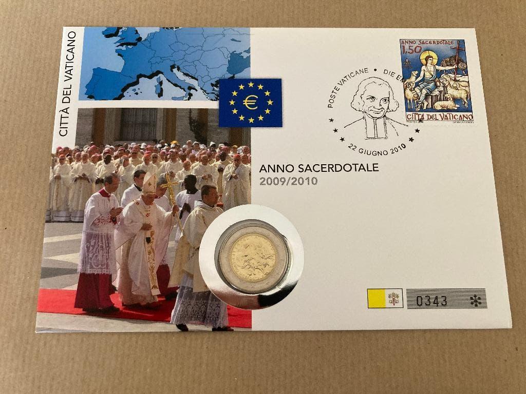 € 2  Numisbrief. Vaticaan. 2010., Ophalen, Vaticaanstad, 2 euro, Losse munt