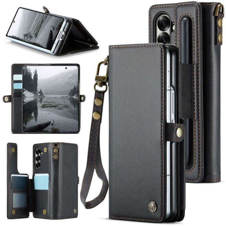 C22 Luxe Wallet Case voor Z fold 7 _ Zwart, Verzenden, Nieuw, Overige modellen, Hoesje of Tasje