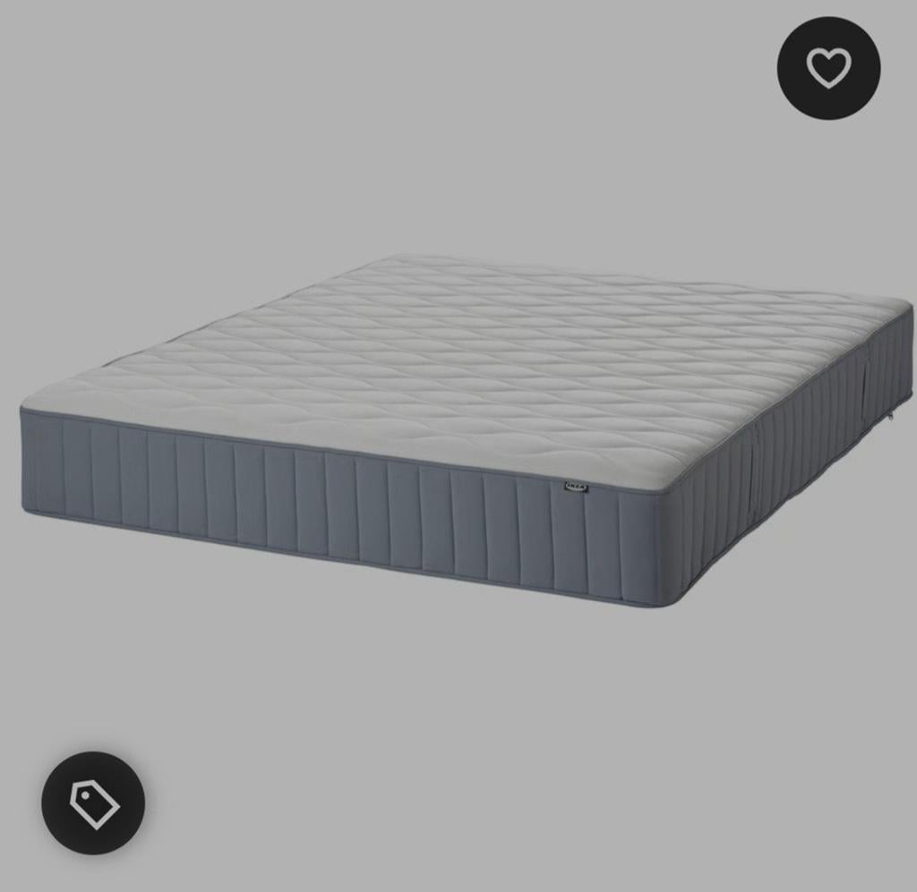 Moet weg IKEA Pocketveringmatras, middel stevig, 180x200 cm, Huis en Inrichting, Slaapkamer | Matrassen en Bedbodems, Ophalen