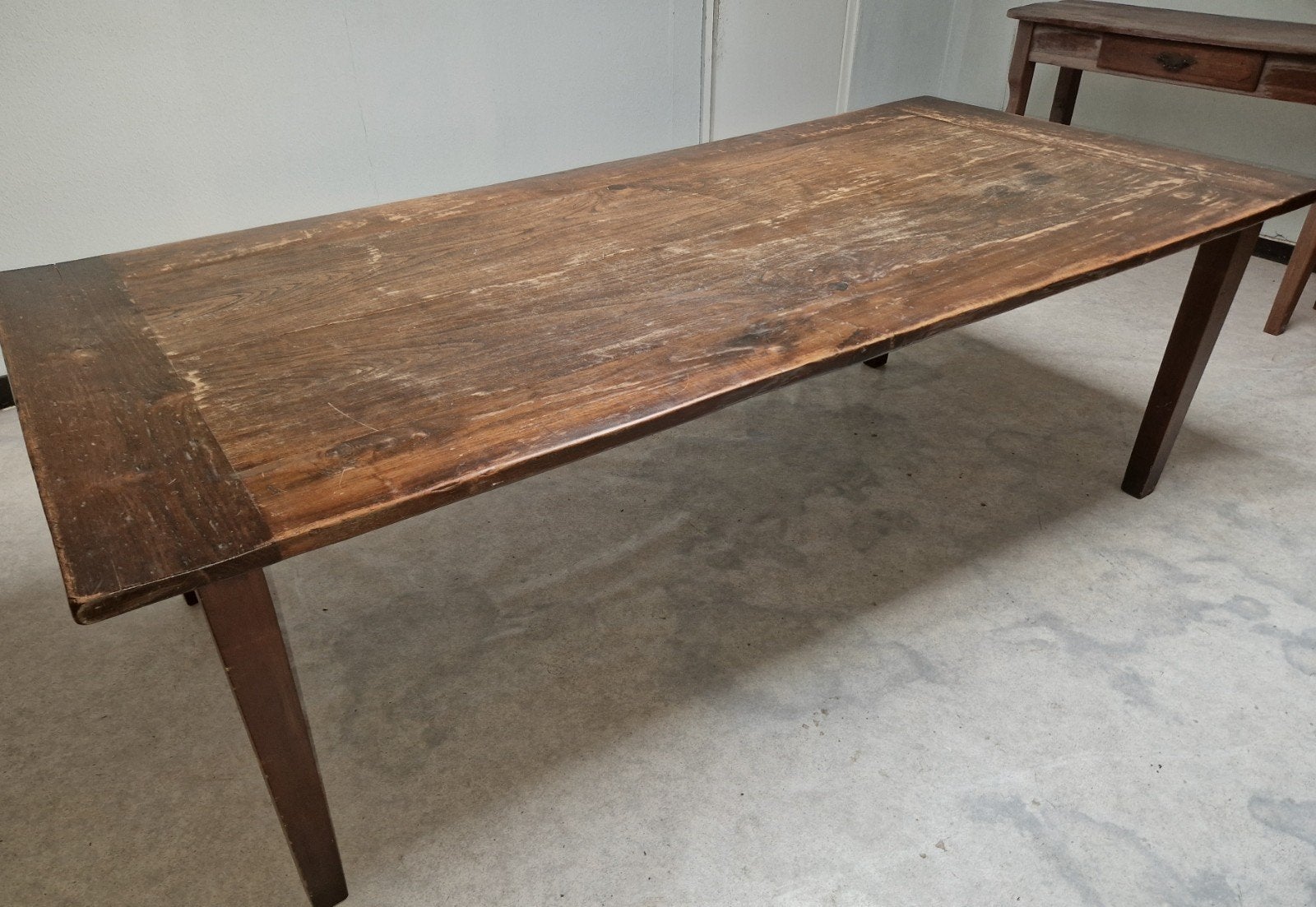 Franse Kloostertafel Massief Eiken 240x110cm, Ophalen