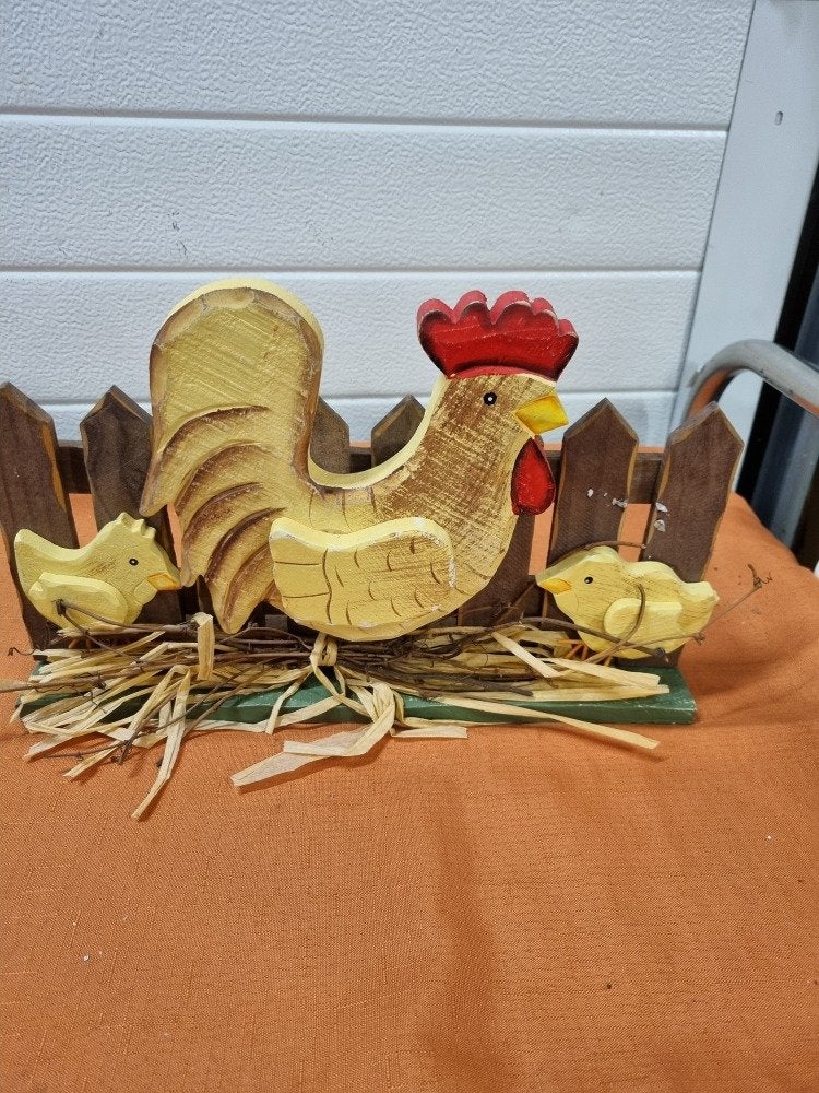 decoratie rek kippen van hout, Diversen, Pasen, Ophalen of Verzenden, 'T Olde Gre-j, Info@toldegrej.nl, Endepoelstraat 20f Didam