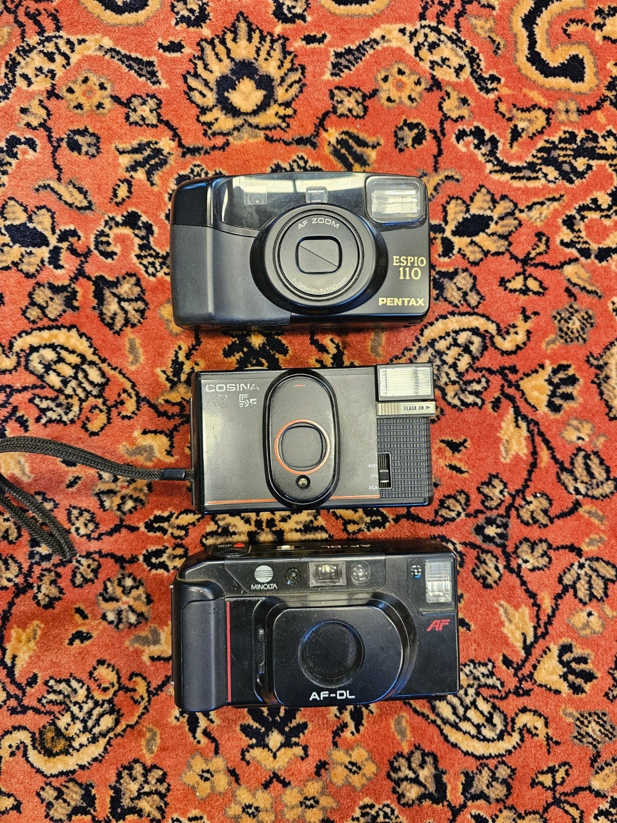 Analoge camera's minolta, pentax, cosina, Ophalen of Verzenden, Compact, Pentax