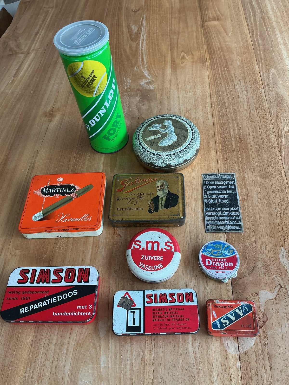 Verzameling oude blikken - Diverse merken en doeleinden, Ophalen of Verzenden, Gebruikt, Overige, Overige merken