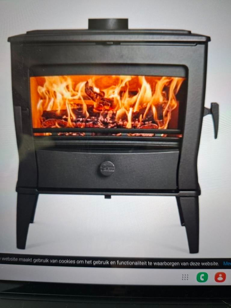 Luxe Dovre Selecta Maxim 55 WD Houtkachel 11KW - Zwart, Ophalen, Zo goed als nieuw, Hout, Houtkachel